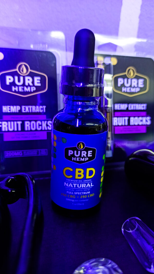 Aceite De CBD – CBG + CBD De Espectro Completo – 500 Mg De Sabor Natural