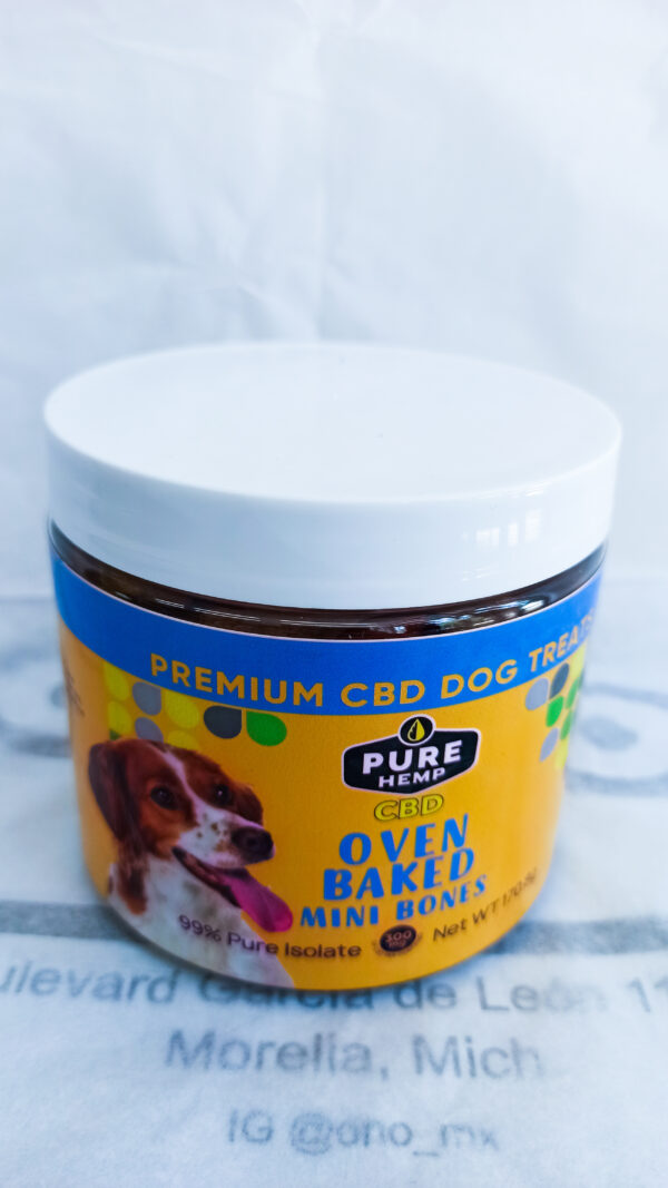 Premios Para Perro Con Nano CBD: Mini Huesos Horneados 300 Mg ISO