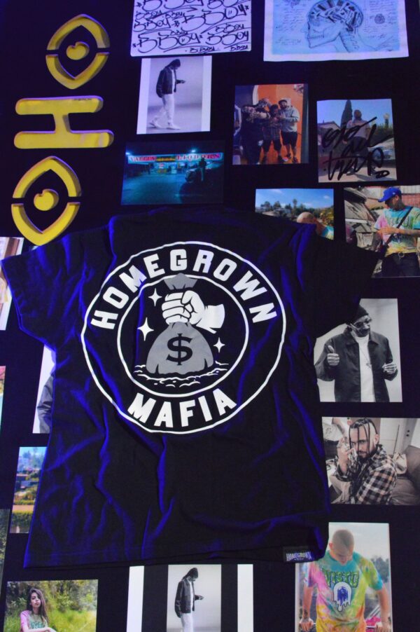 Playera Homegrown Negra manga corta