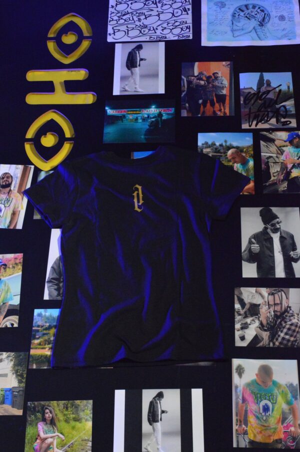 Playera Eclipse Dama Negro con Dorado - Imagen 2