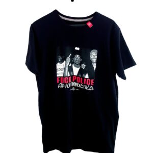 PLAYERA "F*CK THE POLICE"  SANTA SUERTE