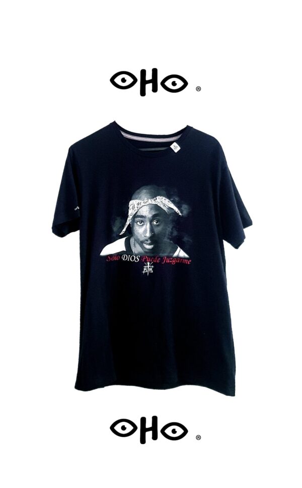PLAYERA "SOLO DIOS PUEDE JUZGARME"  SANTA SUERTE